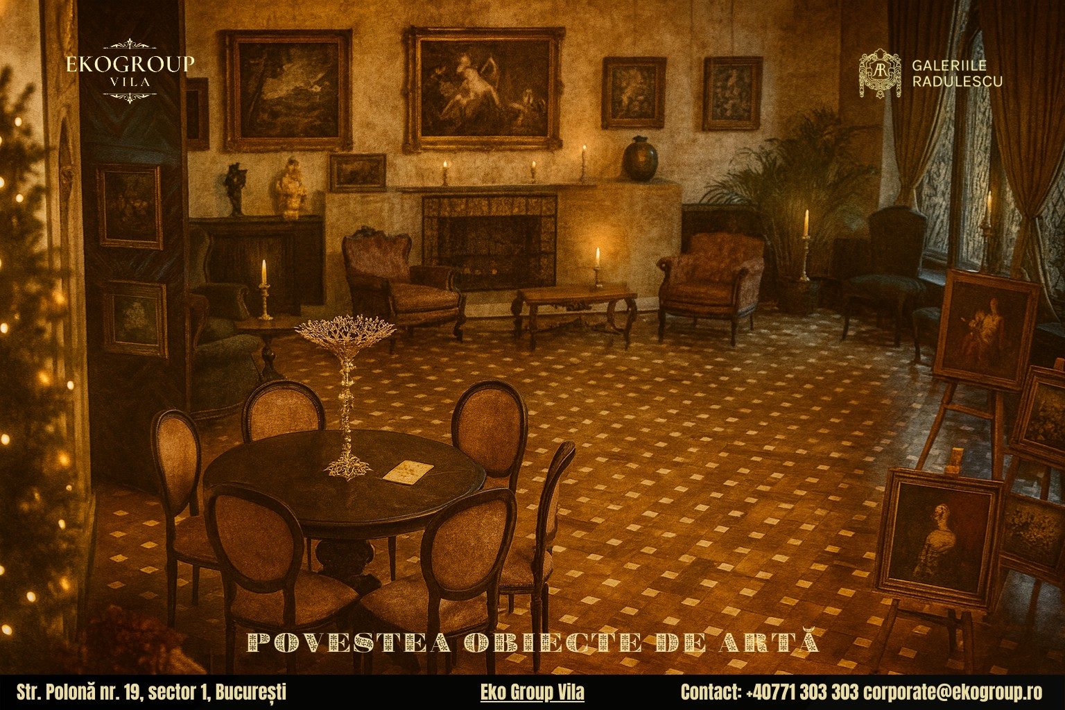 Povestea Crăciunului la Eko Group Vila: Magia sărbătorilor anilor ’30 prin artă și rafinament